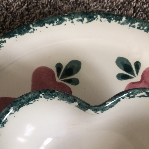 Chaparral Pottery heart dip /chip set. One piece. Great condition! - Picture 7 of 7